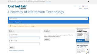
                            1. Sign In | University of Information Technology | Academic ... - Dreamspark Academic Sign In