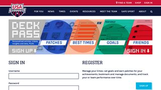 
                            3. Sign In - USA Swimming - On Deck Swimming Login