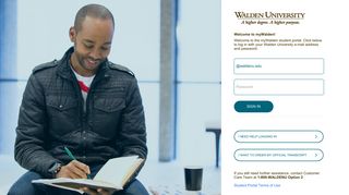 
                            4. Sign In - Walden University Admission Portal