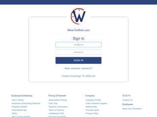 Sign In - WhenToWork.com Online Employee …