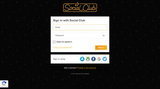 
                            2. Sign in with Social Club - Rockstar Games Social Club