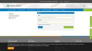 Sign In - Wolters Kluwer - CPE Link - Cch Tax Portal