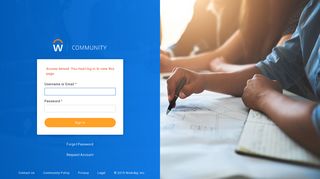 
Sign In - Workday Community  
