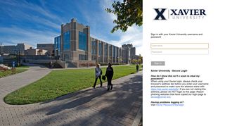 
                            5. Sign In - Xavier University - Xavier University Student Portal