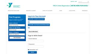 Sign In  YMCA of Greater New York Online Registration