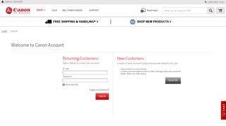 
                            3. Sign In|Canon Online Store - Canon Global - Portal Canon Account