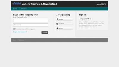 Sign into : uAttend Australia & New Zealand - uAttend Support