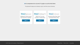 
                            2. Sign On - Shaw - Shaw Web Portal