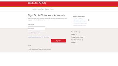 Sign On to View Your Accounts - Wells Fargo
