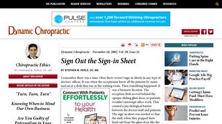 
                            4. Sign Out the Sign-in Sheet - Dynamic Chiropractic - Chiropractic Sign In Sheet