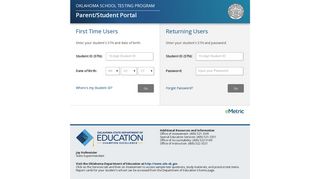 
                            5. Sign Page - Parent/Student Portal - Http Oklahoma Measured Progress Org Student Portal