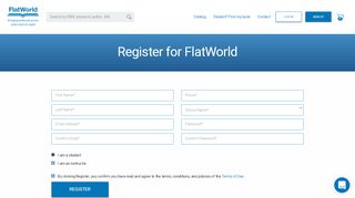 
                            4. Sign Up - FlatWorld - Flat World Student Portal