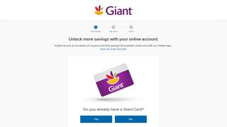 
                            8. Sign-Up For A Rewards Card - Create A Grocery ... - Giant Food