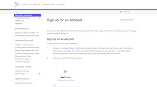 
                            6. Sign up for an Account - Frame.io API - Frame Io Sign In