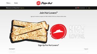 
                            4. Sign up for hut lovers - Pizza Hut: Pizza Delivery | Pizza ... - Pizza Hut Rewards Portal