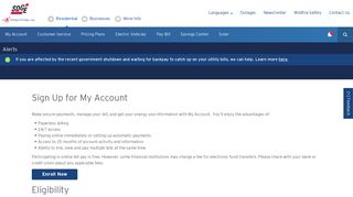 Sign Up for My Account | San Diego Gas & Electric