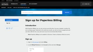 
                            7. Sign up for Paperless Billing | Comcast Business - Ecobill Login