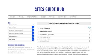 
                            9. Sign Up for Santander Consumer MyAccount - Sites Guide Hub - Https Myaccount Santanderconsumerusa Com Home Portal