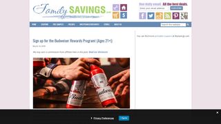 
                            7. Sign up for the Budweiser Rewards Program! (Ages 21+!) ... - Budweiser Rewards Portal