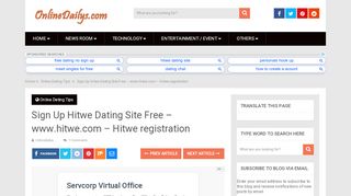
                            6. Sign Up Hitwe Dating Site Free - www.hitwe.com - Hitwe ... - Hitwe Sign Up