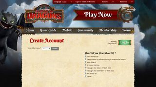 
                            2. Sign Up – Play Dragon Game Online – School of Dragons - How To Train Your Dragon Portal