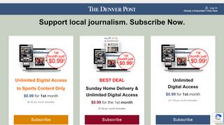 
                            7. Sign Up / Sign In - The Denver Post - Denver Post Online Portal