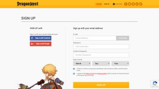 
                            4. SIGN UP with - Dragon Nest - The world's fastest action ... - Portal Dragon Nest Indonesia