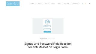 
                            4. Signup and Password Field Reaction for Yeti Mascot on Login ... - Yeti Login
