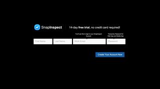
                            4. Signup For SnapInspect 3 - Snapinspect 3 Portal