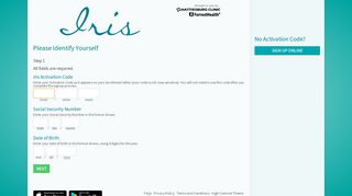 
                            3. Signup Page - Iris - Iris Online Sign Up