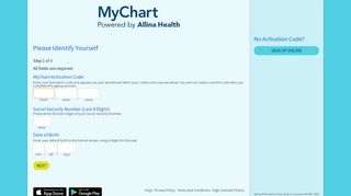 
                            5. Signup Page - MyChart - Mychart Sih Login