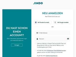
                            4. Signup - register.jimdo.com