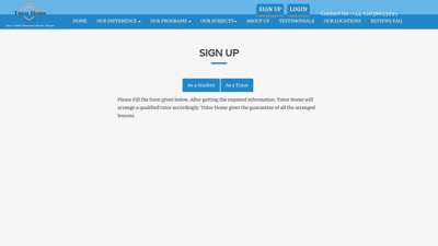 
                            5. signup - Tutor home