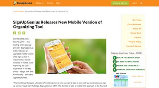 
                            6. SignUpGenius Releases New Mobile Version of Organizing ... - Sign Up Genius Mobile