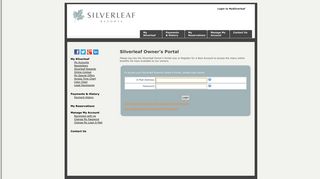 
                            1. Silverleaf Resorts Owner's Portal