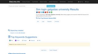 
                            6. Sim login galgotias university Results For Websites Listing - Mastersoft Erp Rfcampusgu Portal