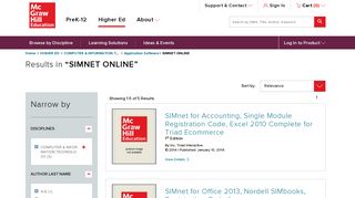 
SIMNET ONLINE | McGraw-Hill Higher Education
