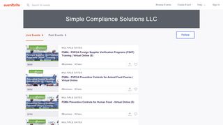 
                            7. Simple Compliance Solutions LLC Events | Eventbrite - Simple Compliance Portal