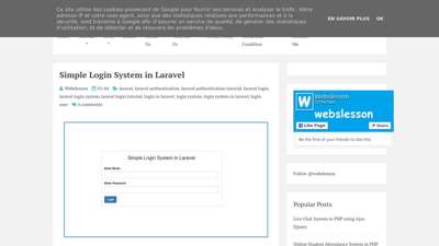 
                            5. Simple Login System in Laravel Webslesson