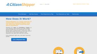 Simple smart shipping. - CitizenShipper - Citizenshipper Portal