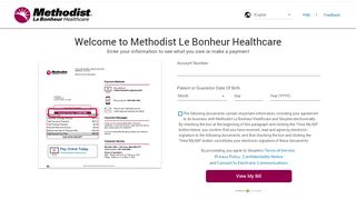
                            9. Simplee® online bill payment for patients of Hospital - Methodist Healthcare Org Portal