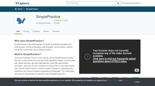 
                            3. SimplePractice Price, Reviews & Ratings - Capterra - Simple Practice Patient Portal