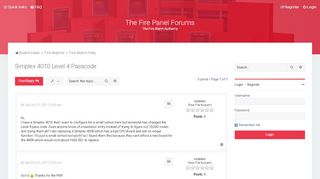 
                            4. Simplex 4010 Level 4 Passcode - The Fire Panel Forums - Simplex 4010 Portal Password