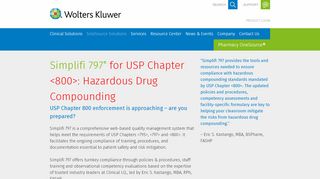
                            4. Simplifi 797 for USP Chapter | Pharmacy OneSource - Simplifi 797 Sign In
