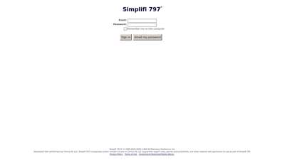 Simplifi 797: Sign In 2020.1.462.56 - Login