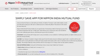 
Simply Save App for Reliance Liquid Fund | Reliance Mutual ...  

