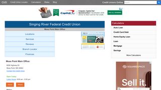 
                            4. Singing River Federal Credit Union - Moss Point, MS - Singing River Federal Credit Union Portal
