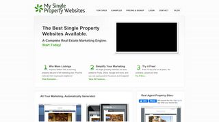 
                            2. Single Property Websites & Single Property Sites - My Single Property Websites Portal
