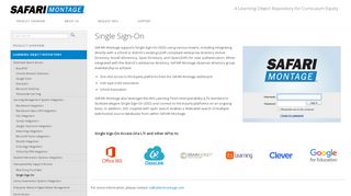 
                            5. Single Sign-On - SAFARI Montage - Safari Montage Portal For Teachers
