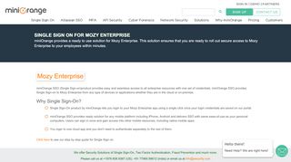 
                            9. Single Sign On(SSO) solution for Mozy Enterprise - miniOrange - Mozy Enterprise Portal